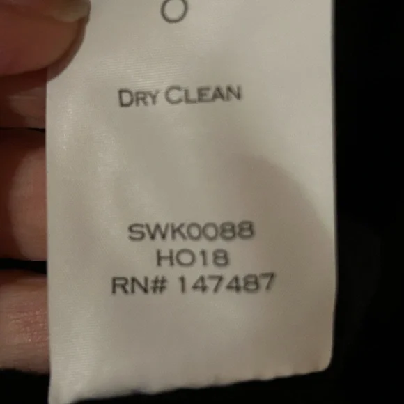 Cute Draper James Black Poncho with White Trim - Picture 7 of 7